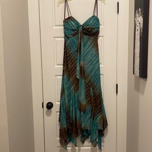 Multi-colored spaghetti strapped dress